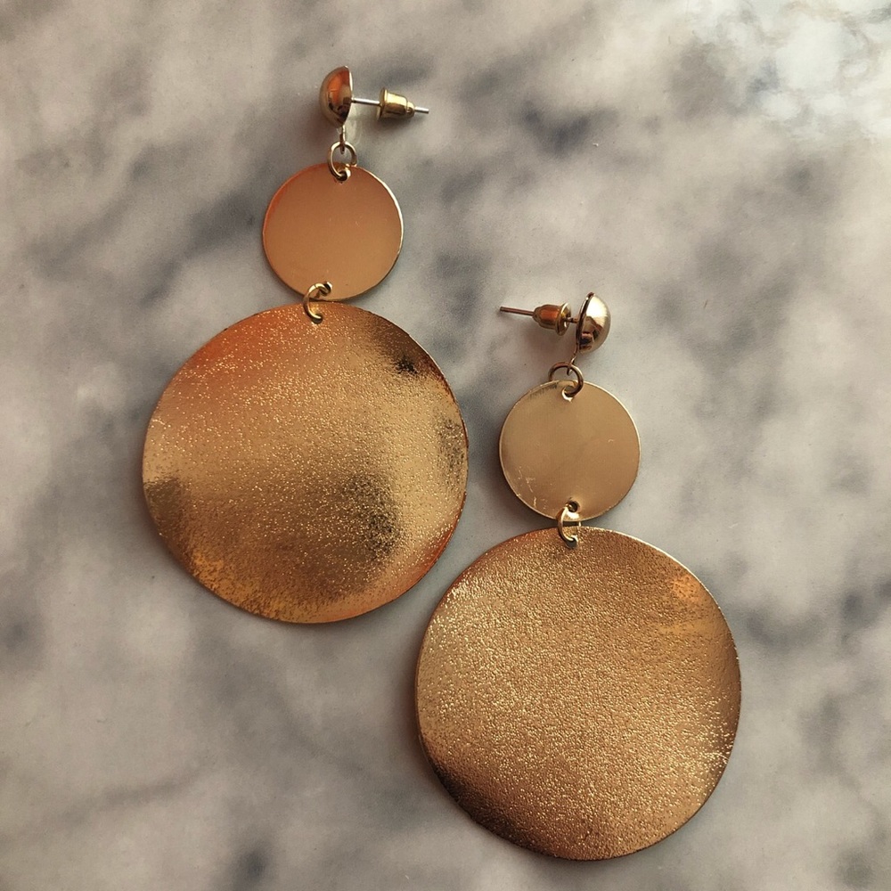 New Gold Drop Dangle Earrings